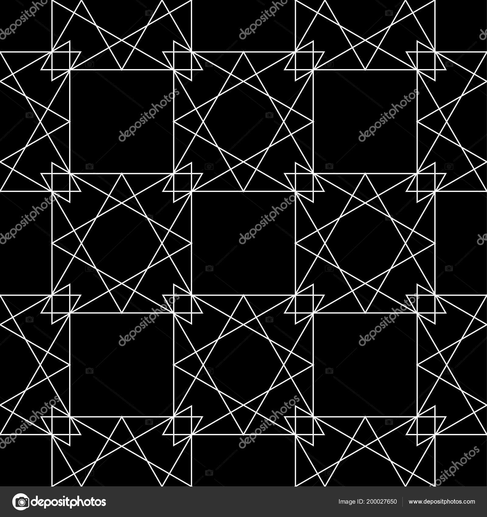 Black And White Seamless Pattern Black And White Seamless Pattern
