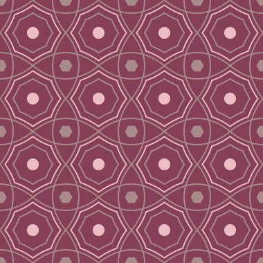 Geometrik öğelerle seamless modeli. Kumaşlar, duvar kağıtları ve Tekstil için koyu kırmızı arka plan