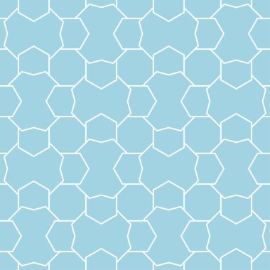 Lacivert ve beyaz geometrik süsleme. Web, Tekstil ve duvar kağıtları için seamless modeli