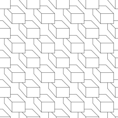 Beyaz arka planda siyah geometrik seamless modeli. Süsleme için web, Tekstil ve duvar kağıtları