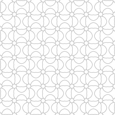 Beyaz arka planda gri geometrik süsleme. Web, Tekstil ve duvar kağıtları için seamless modeli
