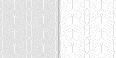 Web, Tekstil ve duvar kağıtları için ışık gri geometrik Dikişsiz desen