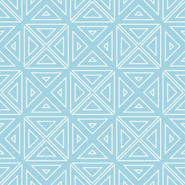 Lacivert ve beyaz geometrik süsleme. Web, Tekstil ve duvar kağıtları için seamless modeli