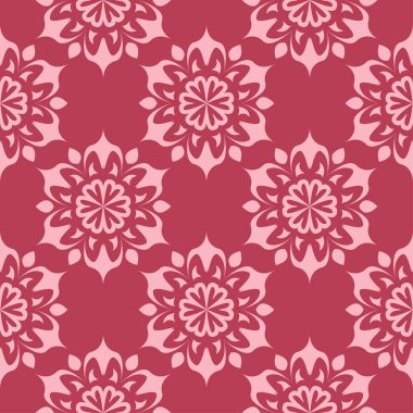 Kiraz pembe çiçek süsleme. Tekstil ve duvar kağıtları için seamless modeli