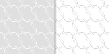 Web, Tekstil ve duvar kağıtları için dikişsiz desen ışık gri geometrik dizi