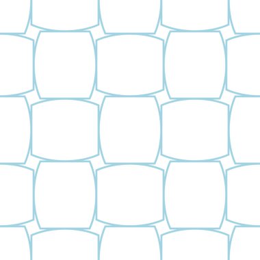 Beyaz ve mavi geometrik süsleme. Web, Tekstil ve duvar kağıtları için seamless modeli