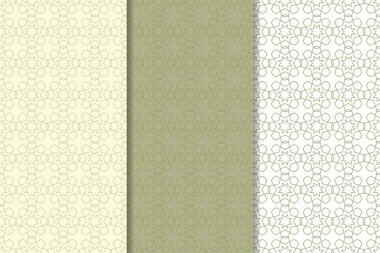 Web, Tekstil ve duvar kağıtları için dikey Dikişsiz desen zeytin yeşil ve beyaz geometrik dizi