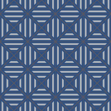 Geometrik seamless modeli. Koyu mavi arka plan duvar kağıtları, Tekstil ve kumaş için