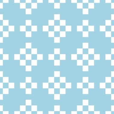 Lacivert ve beyaz geometrik süsleme. Web, Tekstil ve duvar kağıtları için seamless modeli