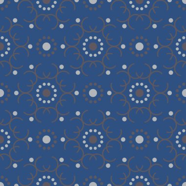 Mavi geometrik Dikişsiz desen duvar kağıtları, Tekstil ve kumaş için