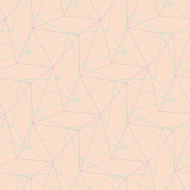 Geometrik çok renkli seamless modeli. Bej renkli arka plan duvar kağıtları, Tekstil ve kumaş için mor ve mavi tasarım öğeleri ile