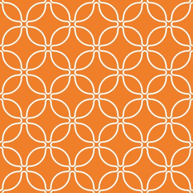 Turuncu geometrik yazdır. Web, Tekstil ve duvar kağıtları için seamless modeli