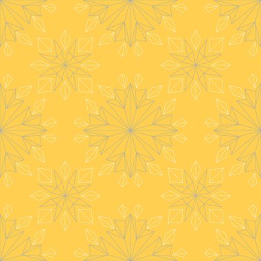Sarı çiçek seamless modeli. Arka plan duvar kağıtları, Tekstil ve kumaş için çiçek tasarımları ile