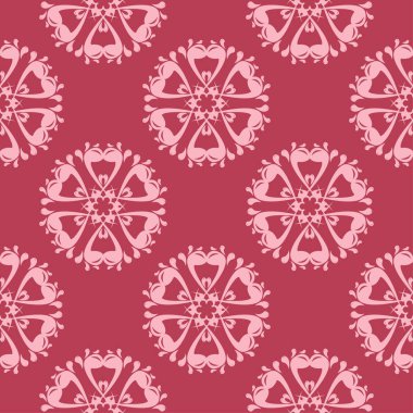 Kiraz pembe çiçek süsleme. Tekstil ve duvar kağıtları için seamless modeli