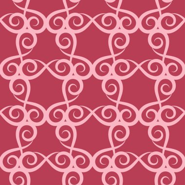 Kırmızı çiçek sorunsuz arka plan. Tekstil ve duvar kağıtları için dekoratif desen