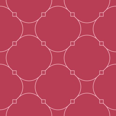 Kırmızı ve soluk pembe geometrik süsleme. Web, Tekstil ve duvar kağıtları için seamless modeli
