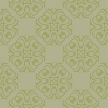 Zeytin yeşili çiçek süsleme. Tekstil ve duvar kağıtları için seamless modeli