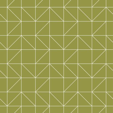Zeytin yeşili ve beyaz geometrik seamless modeli
