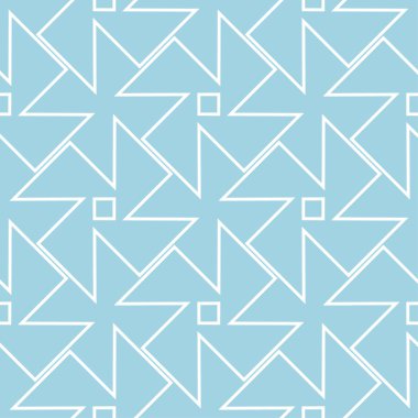 Lacivert ve beyaz geometrik süsleme. Web, Tekstil ve duvar kağıtları için seamless modeli