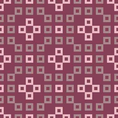 Geometrik öğelerle seamless modeli. Kumaşlar, duvar kağıtları ve Tekstil için koyu kırmızı arka plan