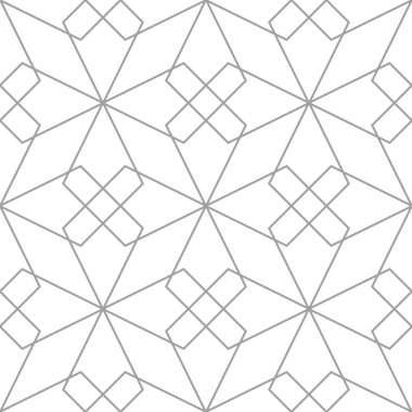 Işık gri geometrik sorunsuz süsleme. Web, Tekstil ve duvar kağıtları için seamless modeli