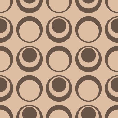 Bej ve kahverengi geometrik süsleme. Web, Tekstil ve duvar kağıtları için seamless modeli