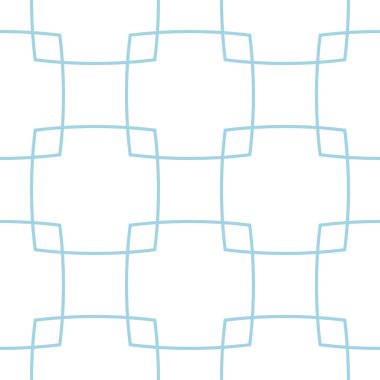 Beyaz ve mavi geometrik süsleme. Web, Tekstil ve duvar kağıtları için seamless modeli