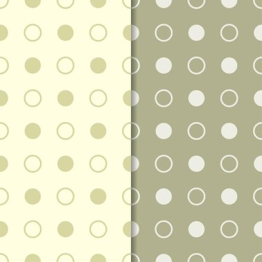 Zeytin yeşili geometrik süsler. Web, Tekstil ve duvar kağıtları için dikişsiz desen seti