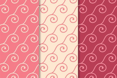 Kiraz kırmızı geometrik dikey Dikişsiz desen web, Tekstil ve duvar kağıtları için