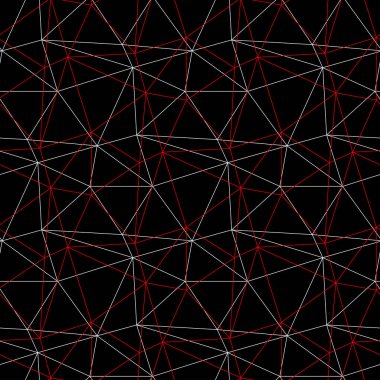 Geometrik seamless modeli. Siyah kırmızı beyaz bir arka plan duvar kağıtları, Tekstil ve kumaş için
