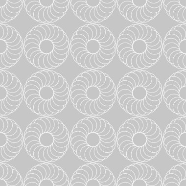 Gri ve beyaz geometrik süsleme. Web, Tekstil ve duvar kağıtları için seamless modeli