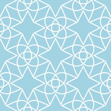 Lacivert ve beyaz geometrik süsleme. Web, Tekstil ve duvar kağıtları için seamless modeli