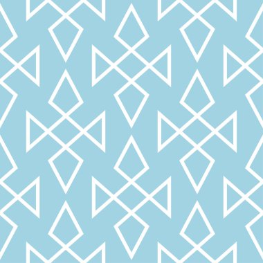 Lacivert ve beyaz geometrik süsleme. Web, Tekstil ve duvar kağıtları için seamless modeli