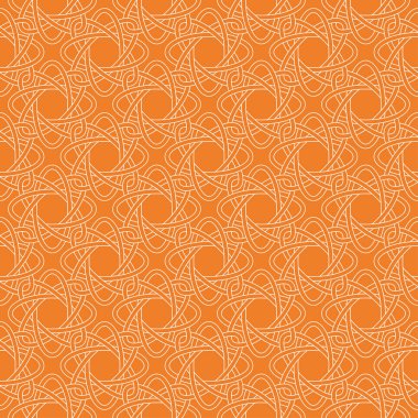 Turuncu geometrik süsleme. Web, Tekstil ve duvar kağıtları için seamless modeli