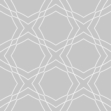 Gri ve beyaz geometrik süsleme. Web, Tekstil ve duvar kağıtları için seamless modeli