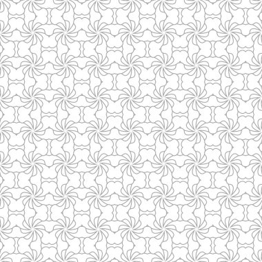 Beyaz arka planda gri geometrik seamless modeli. Süsleme için web, Tekstil ve duvar kağıtları