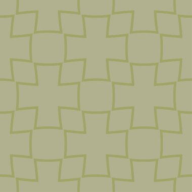 Zeytin yeşili geometrik yazdır. Web, Tekstil ve duvar kağıtları için seamless modeli