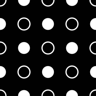 Siyah ve beyaz geometrik süsleme. Web, Tekstil ve duvar kağıtları için seamless modeli