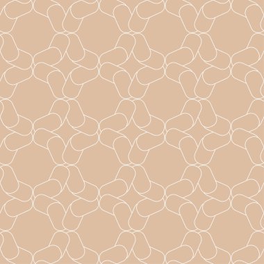 Bej renkli geometrik süsleme. Web, Tekstil ve duvar kağıtları için seamless modeli