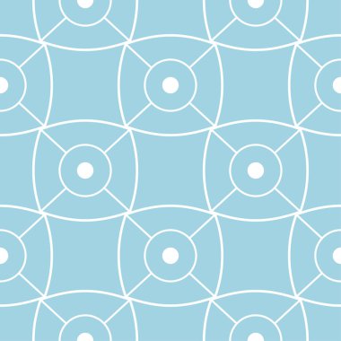 Lacivert ve beyaz geometrik süsleme. Web, Tekstil ve duvar kağıtları için seamless modeli