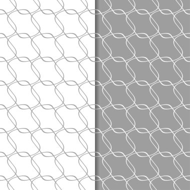 Web, Tekstil ve duvar kağıtları için dikişsiz desen gri ve beyaz geometrik dizi