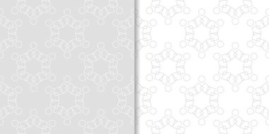 Web, Tekstil ve duvar kağıtları için ışık gri geometrik Dikişsiz desen