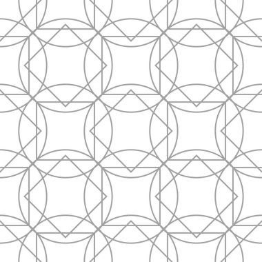 Işık gri geometrik süsleme. Web, Tekstil ve duvar kağıtları için seamless modeli