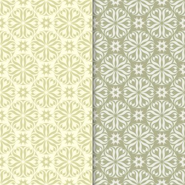 Zeytin yeşili st çiçek kökenden. Tekstil ve duvar kağıtları için dikişsiz desen