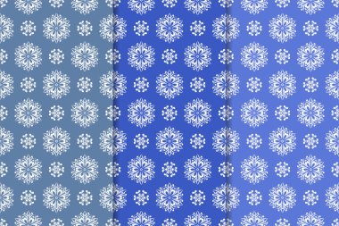 Çiçek süsler kümesi. Mavi dikey Dikişsiz desen. Duvar kağıdı arka plan