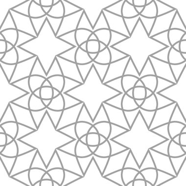 Işık gri geometrik süsleme. Web, Tekstil ve duvar kağıtları için seamless modeli