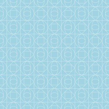 Işık mavi geometrik baskı. Web, Tekstil ve duvar kağıtları için seamless modeli