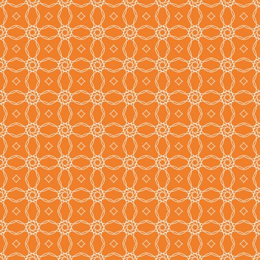 Turuncu geometrik süsleme. Web, Tekstil ve duvar kağıtları için seamless modeli