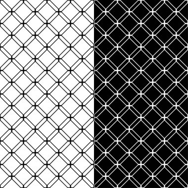 Siyah ve beyaz geometrik Dikişsiz desen web, Tekstil ve duvar kağıtları için