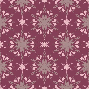 Sorunsuz arka plan. Çiçek mor kırmızı desenli duvar kağıtları, Tekstil ve kumaş için